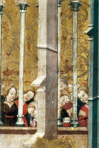 Angyali üdvözlet oltárképe, részlet alkotó: Jaime Ferrer II