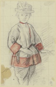Fiú vörös ujjakkal alkotó: Jakob Becker