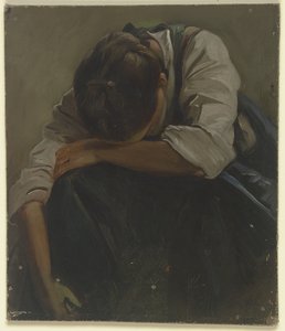 Síró parasztlány alkotó: Jakob Becker