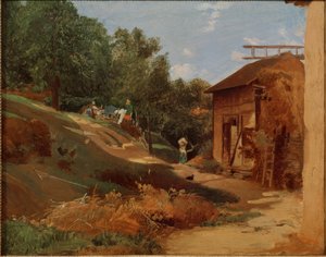Farm a Taunusban alkotó: Jakob Fürchtegott Dielmann