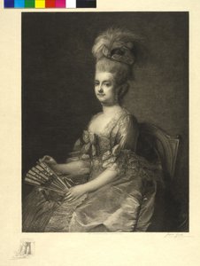 Marie Christine osztrák főhercegnő (metszet) alkotó: Jakob Groh