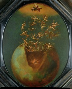 A Sátán bukása és a Lázadó angyalok a mennyből (olaj ezüstös rézre) alkotó: Jakob Isaaksz Swanenburgh