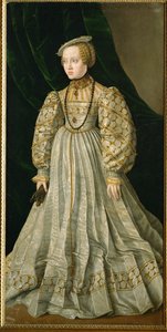 Anna főhercegnő, Ferdinánd király és felesége, Anna magyar király lánya, feleségül ment Albrecht bajor herceghez (festmény vászonra) alkotó: Jakob Seisenegger