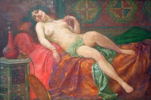 Pihenő Odalisque alkotó: Jakub Obrowsky