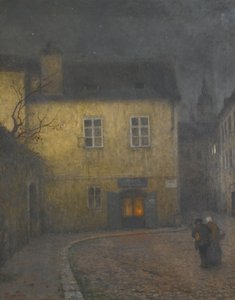 Egy utcasarok Prágában, kb. 1900