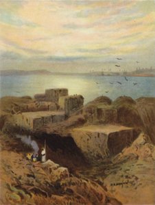 Babilon romjai és függőkertek (színes litó) alkotó: James (after) Clark