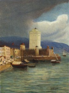 Thessalonica, most nevén Salonica (színes litho)