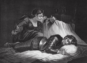 Jael és Sisera, Bírák, 4. fejezet, 17., 22. v. (metszet)