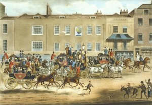 North Country Mails at The Peacock, Islington (színes litho)