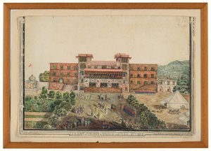 "The [sic] House in Peshawur of Avitabile tábornok", Lugmanee, Khohistan