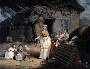 A Polgár visszavonulása, vésett és kocsma. William Ward (1766-1826) alkotó: James (after) Ward