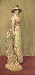 Harmónia rózsaszínben és szürkében: Lady Meux alkotó: James Abbott McNeill (attr.to) Whistler