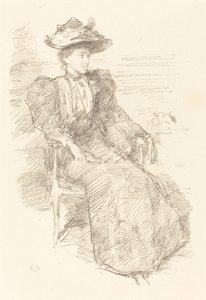 Portré: Mildred Howells, 18941896. alkotó: James Abbott McNeill Whistler