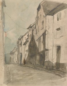 Egy utca Saverne-ben, 1858. alkotó: James Abbott McNeill Whistler