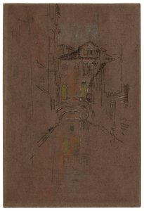 Egy velencei csatorna, 1879-1880. alkotó: James Abbott McNeill Whistler
