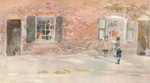 Egy tanulmány, J McNeill Whistler akvarellvázlatából, 1880-as évek 1903-1904. alkotó: James Abbott McNeill Whistler