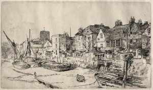 Adam and Eve Tavern, Old Chelsea. alkotó: James Abbott McNeill Whistler