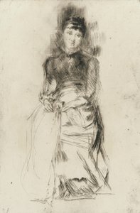 Ágnes, 1873-75 körül (papíron szárazpont) alkotó: James Abbott McNeill Whistler