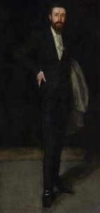 Fekete elrendezés: F. R. Leyland portréja, 1870-1873. alkotó: James Abbott McNeill Whistler