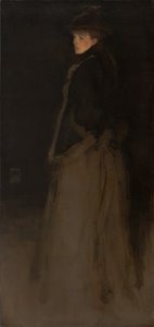 Fekete-barna elrendezés, a szőrkabát alkotó: James Abbott McNeill Whistler