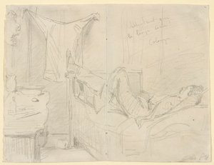 Várjuk a ruhanemű száradását! Köln, 1858. alkotó: James Abbott McNeill Whistler
