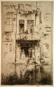Erkély, Amszterdam alkotó: James Abbott McNeill Whistler