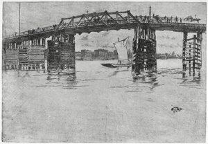 Battersea híd, London, 1904. század, 19. század. alkotó: James Abbott McNeill Whistler