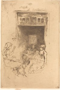 Bead-Stringers, 18791880. alkotó: James Abbott McNeill Whistler