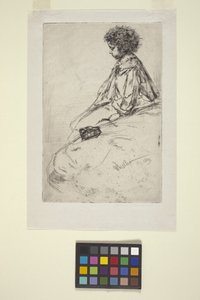 Bibi Lalouette (rézkarc) alkotó: James Abbott McNeill Whistler