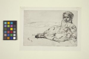 Bibi Valentin (rézkarc) alkotó: James Abbott McNeill Whistler
