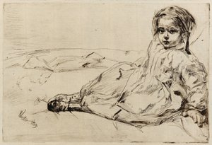Bibi Valentin, 1859. alkotó: James Abbott McNeill Whistler