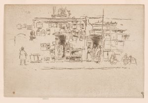 Madárkalitkák, Chelsea, 1886-88 körül (metszet; tus, papír) alkotó: James Abbott McNeill Whistler