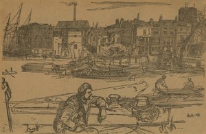 Black Lion Wharf alkotó: James Abbott McNeill Whistler