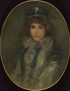 Kék és korall: A kis kék motorháztető, 1898 alkotó: James Abbott McNeill Whistler