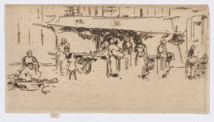 Booth, Piactér, Loches alkotó: James Abbott McNeill Whistler
