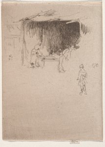 Booth egy vásáron. alkotó: James Abbott McNeill Whistler