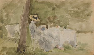 Reggeli a kertben, 1885-1886. alkotó: James Abbott McNeill Whistler