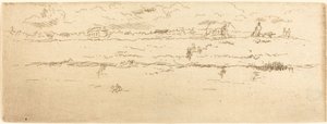 Canal, Ostend, 1887. alkotó: James Abbott McNeill Whistler
