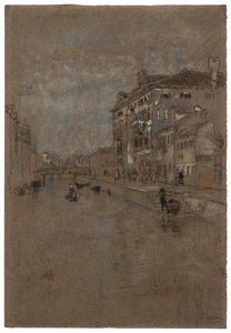 Csatorna a velencei dohányraktárban, 1879-1880. alkotó: James Abbott McNeill Whistler