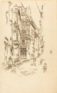 Kancellária, Loches, 1888. alkotó: James Abbott McNeill Whistler
