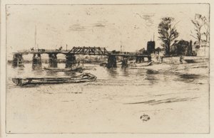 Chelsea, 1879. alkotó: James Abbott McNeill Whistler