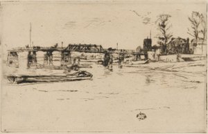 Chelsea, 1879. alkotó: James Abbott McNeill Whistler
