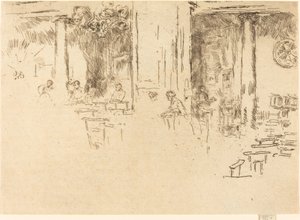 Templom, Brüsszel, 1887. alkotó: James Abbott McNeill Whistler
