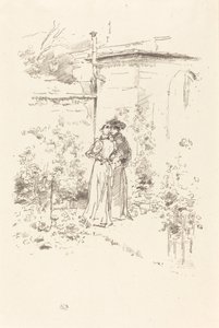 Bizalmak a kertben, 1894. alkotó: James Abbott McNeill Whistler