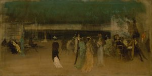 Cremorne Gardens, No. 2, kb. 1870-80. alkotó: James Abbott McNeill Whistler