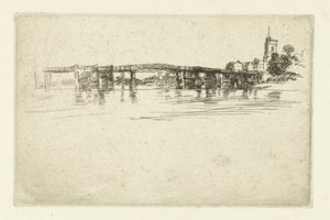 A Little Putney Bridge A kis Putney alkotó: James Abbott McNeill Whistler