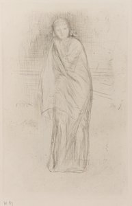 Drapizált modell, 1870. alkotó: James Abbott McNeill Whistler