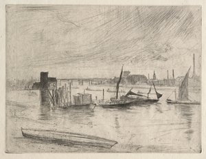 Kora reggel Battersea, 1861. alkotó: James Abbott McNeill Whistler