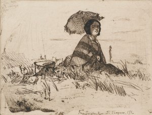 Teljes napsütésben, 1858. alkotó: James Abbott McNeill Whistler
