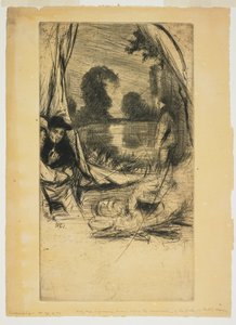 Lager aufschlagen alkotó: James Abbott McNeill Whistler